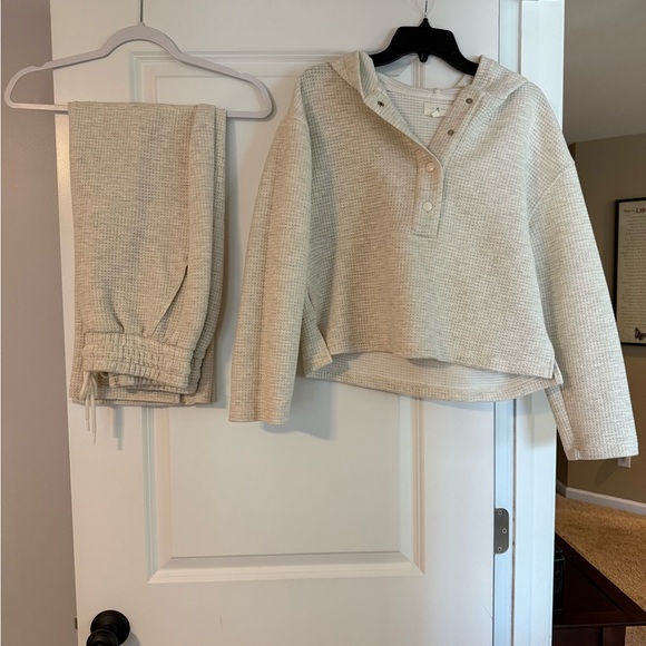 Lou and Grey waffle stitch lounge set 2 piece Sz XS - Picture 4 of 6